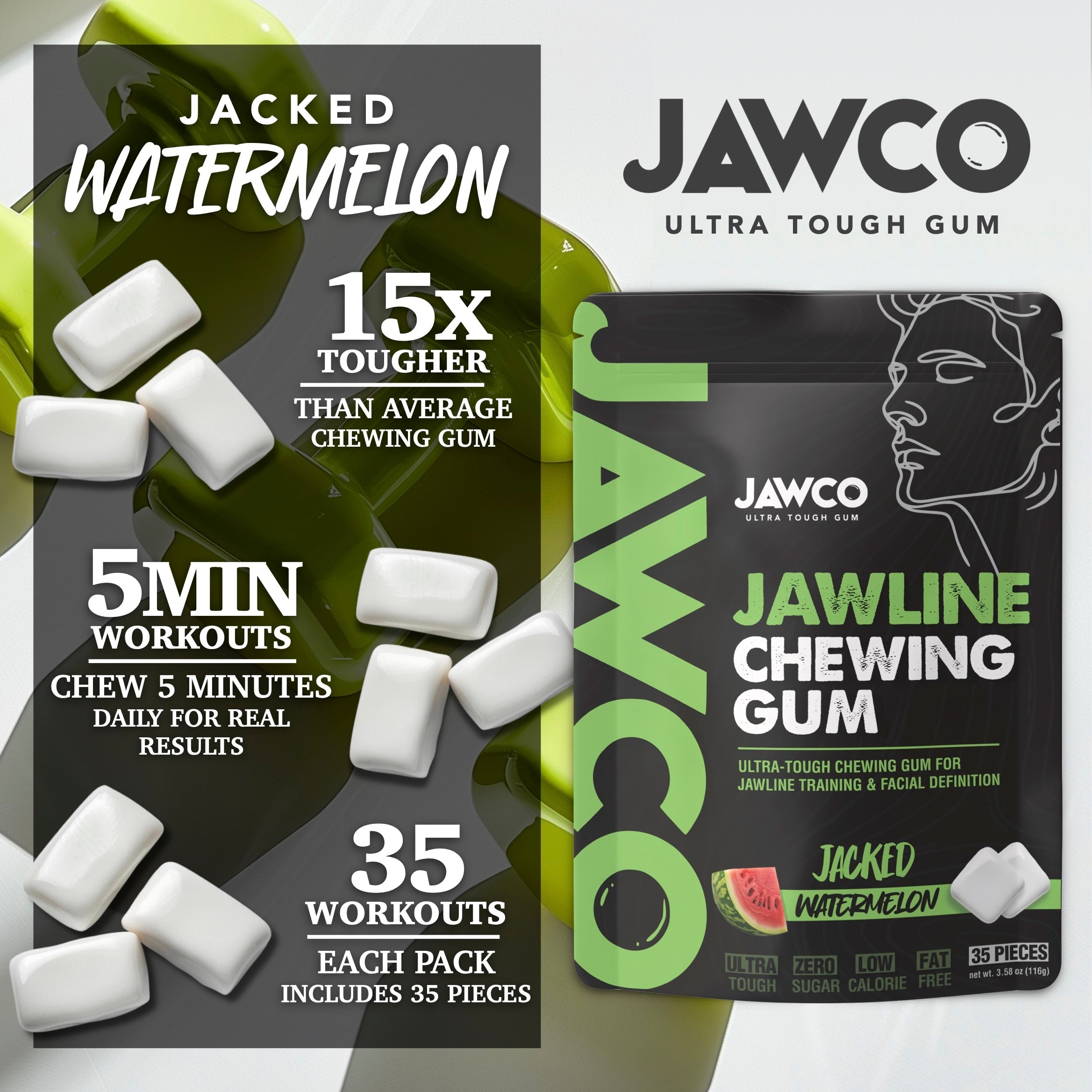 JACKED WATERMELON JAWLINE GUM