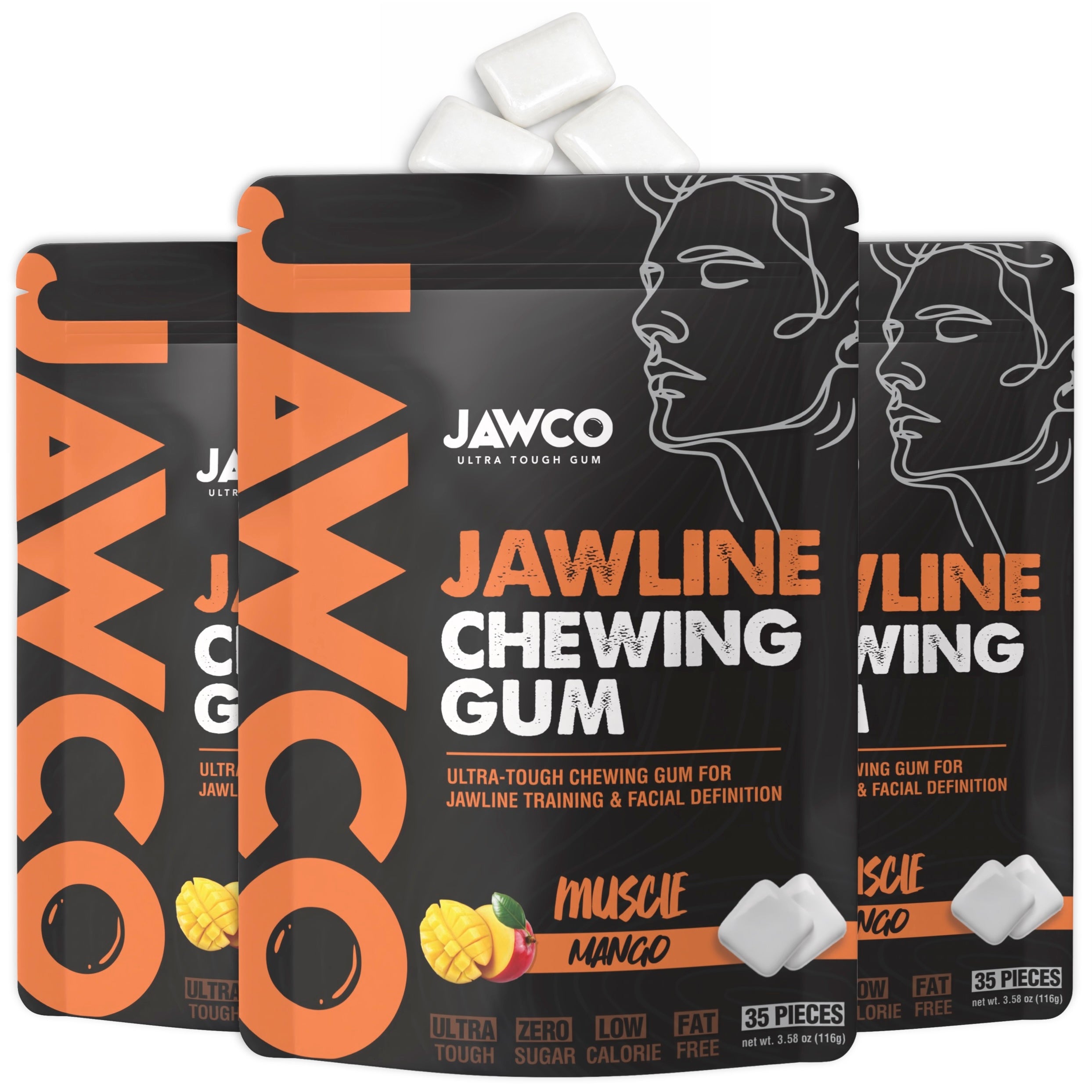 MUSCLE MANGO JAWLINE GUM