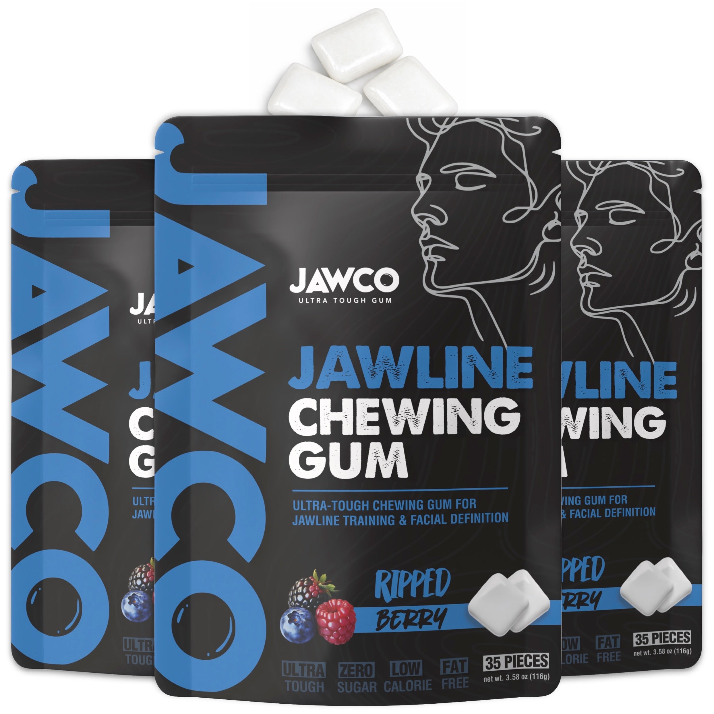 RIPPED BERRY JAWLINE GUM