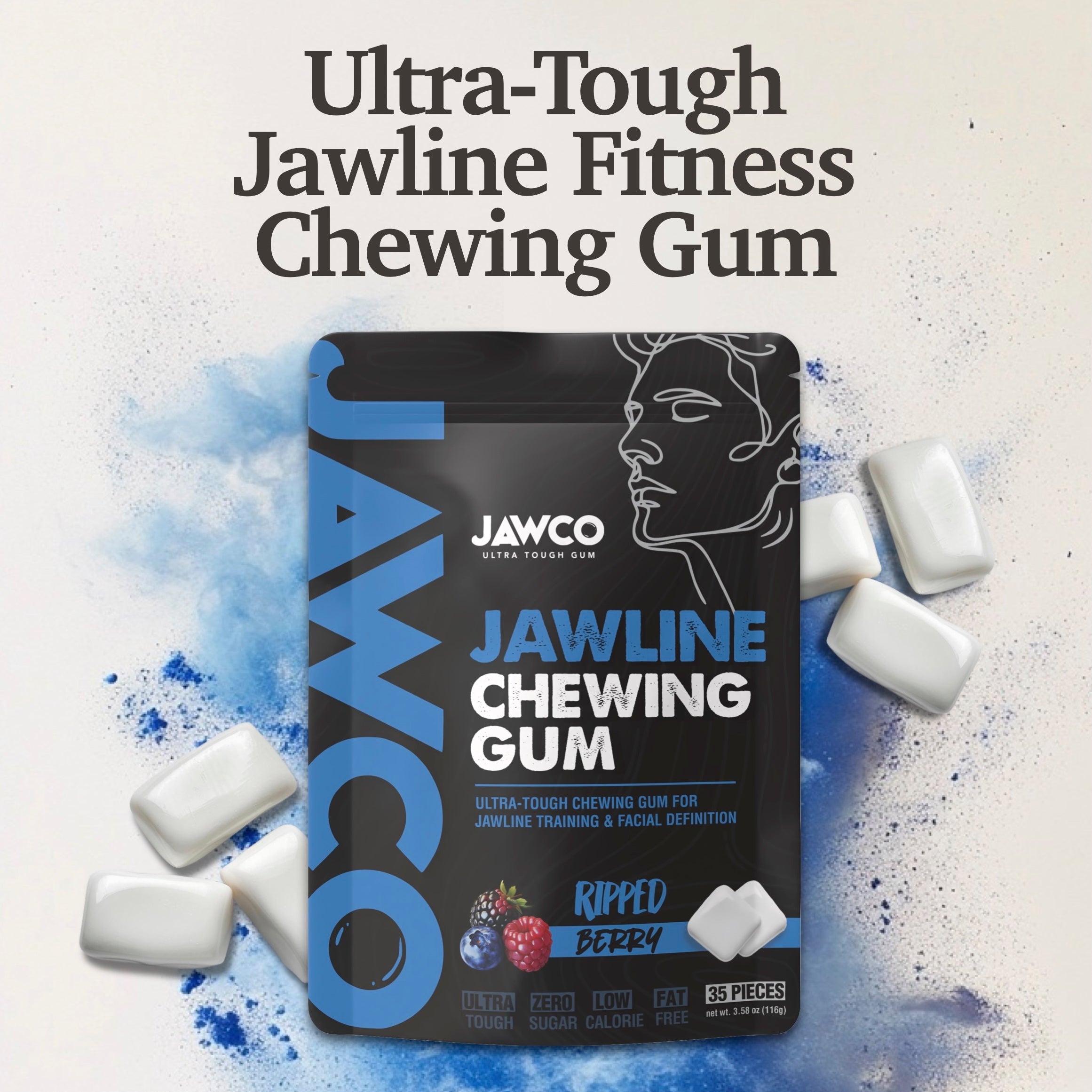 RIPPED BERRY JAWLINE GUM