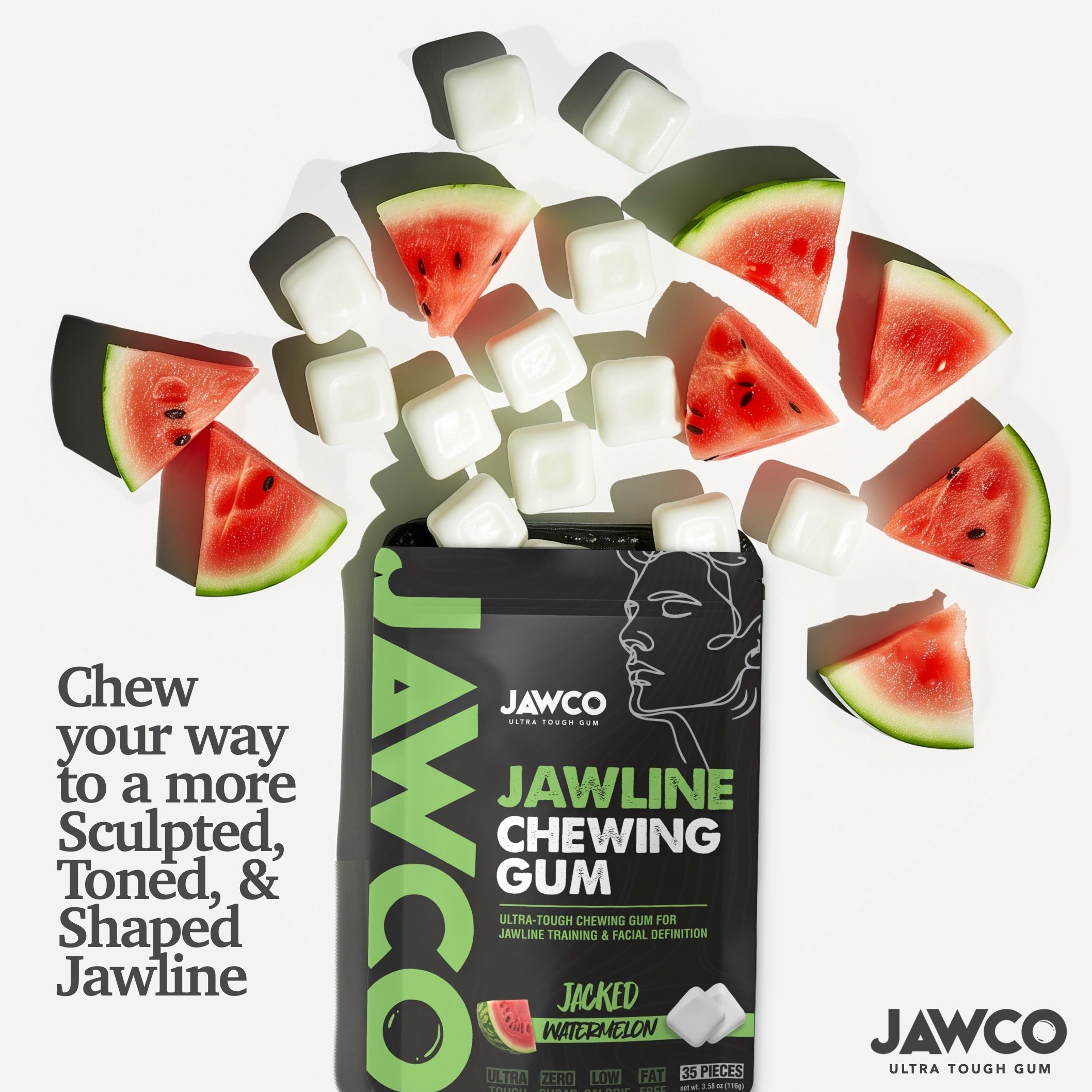 JACKED WATERMELON JAWLINE GUM