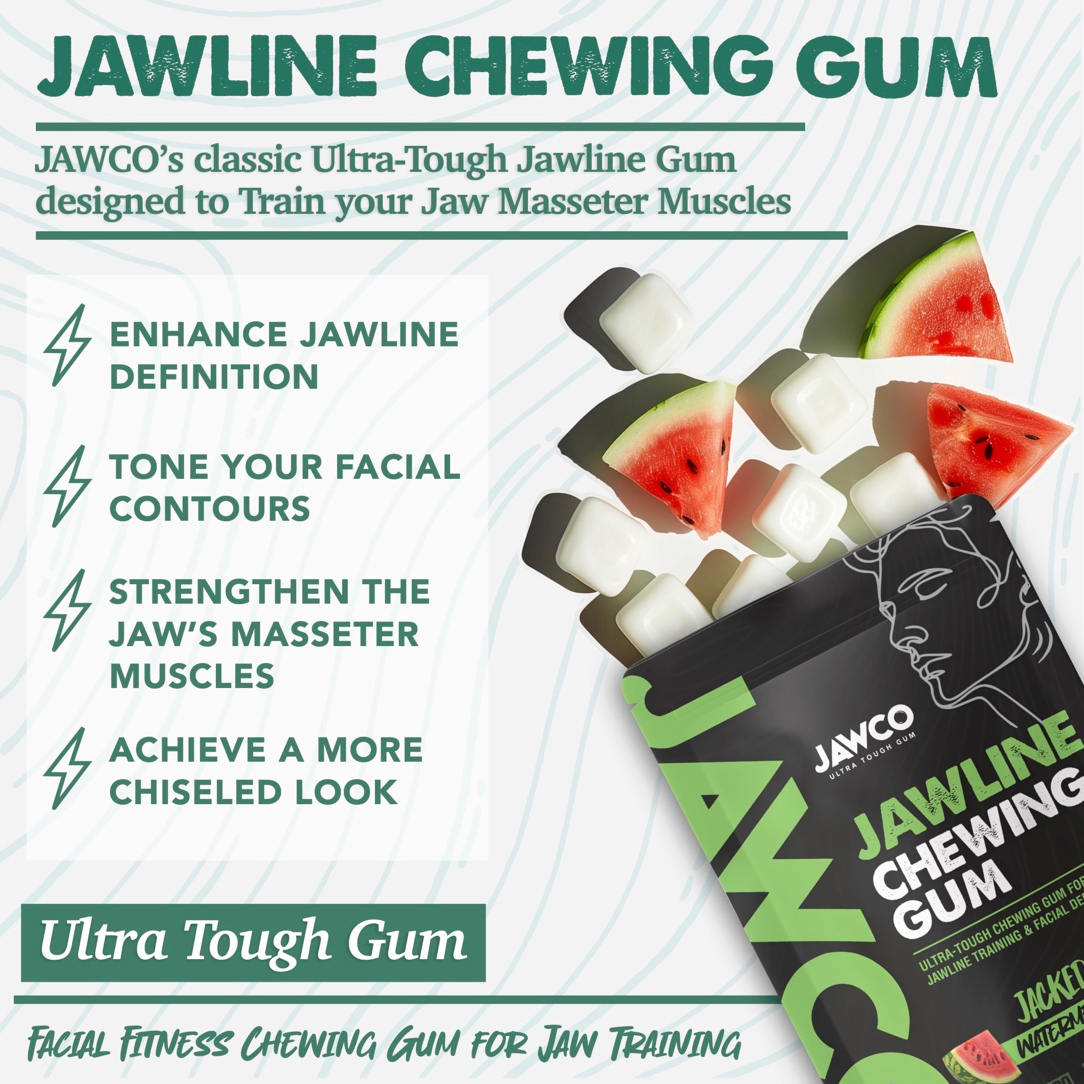 JACKED WATERMELON JAWLINE GUM