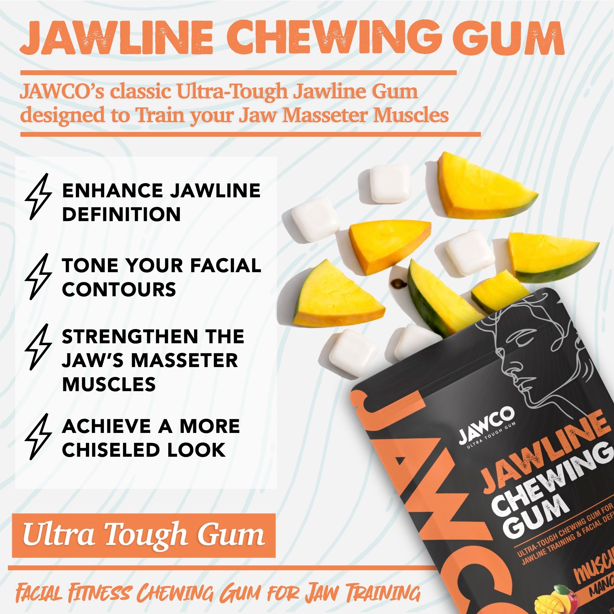 MUSCLE MANGO JAWLINE GUM