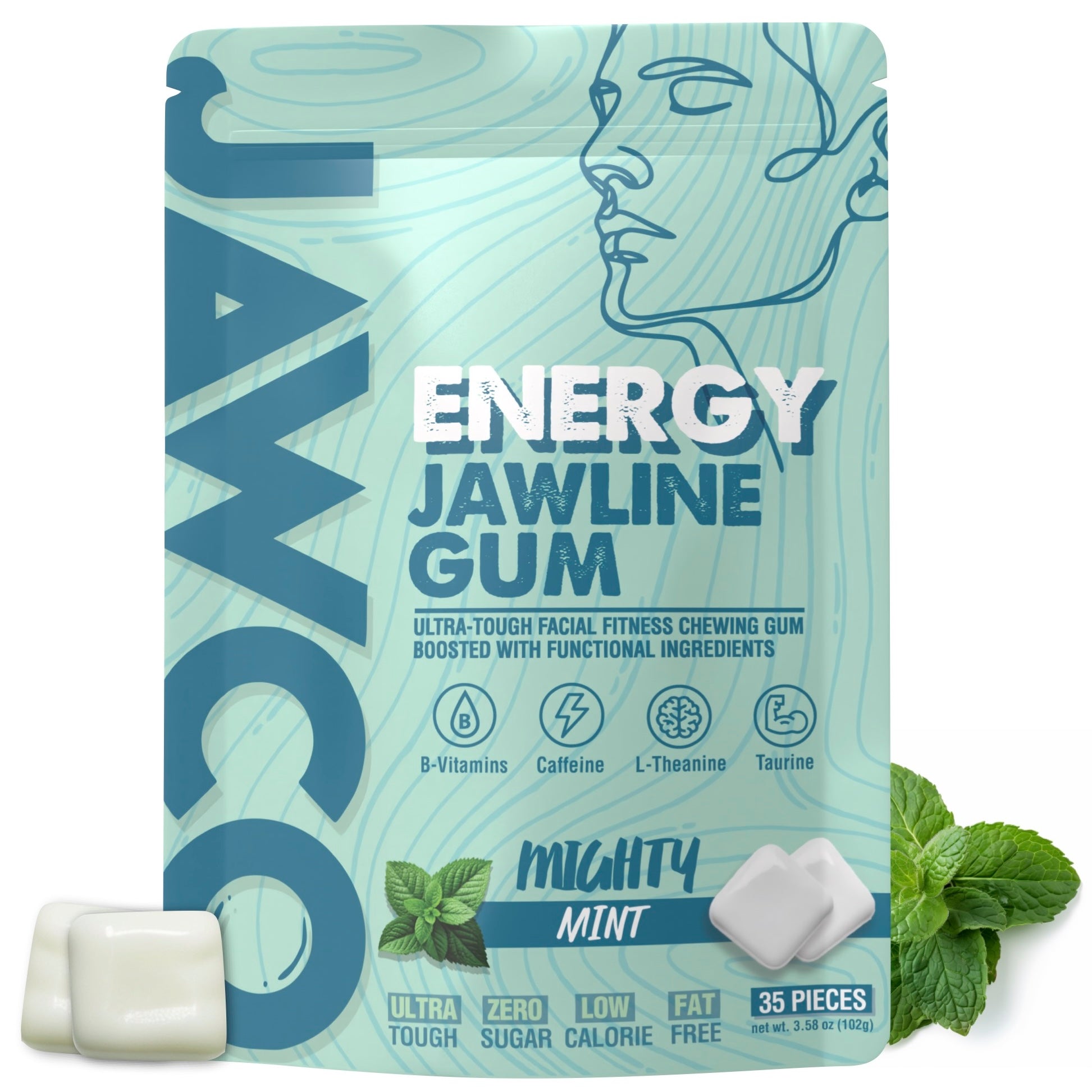 ENERGY MINT JAWLINE GUM