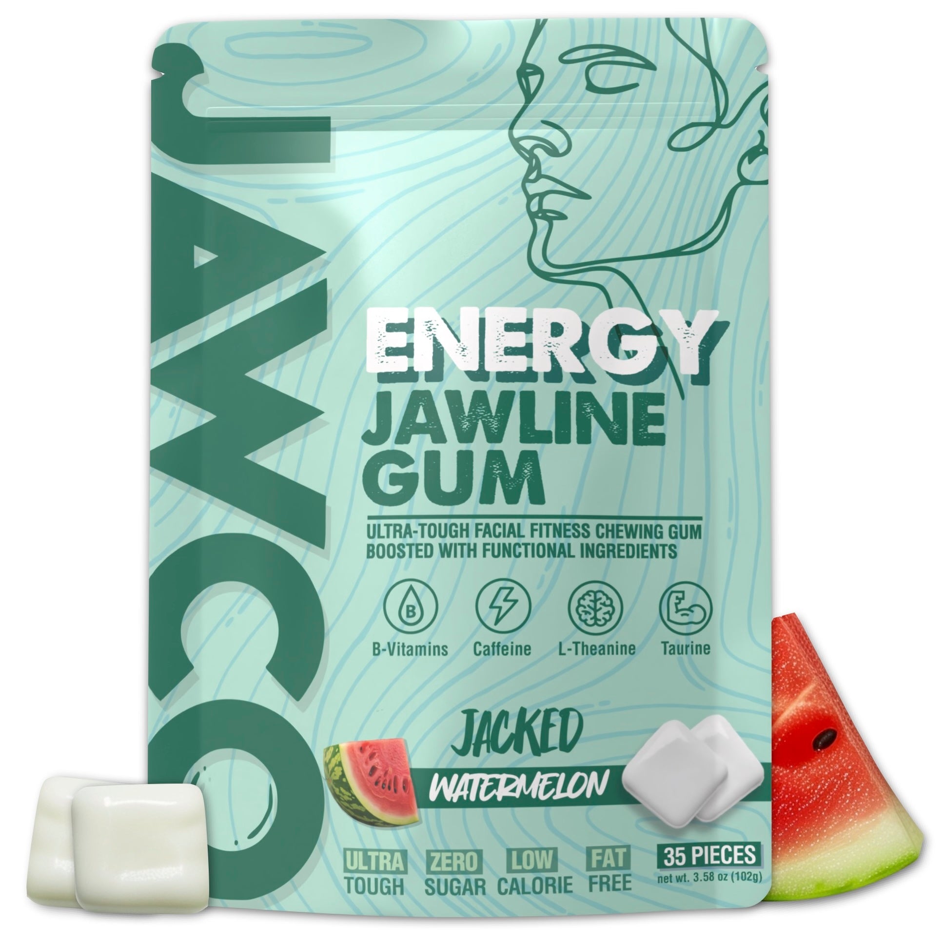 ENERGY WATERMELON JAWLINE GUM