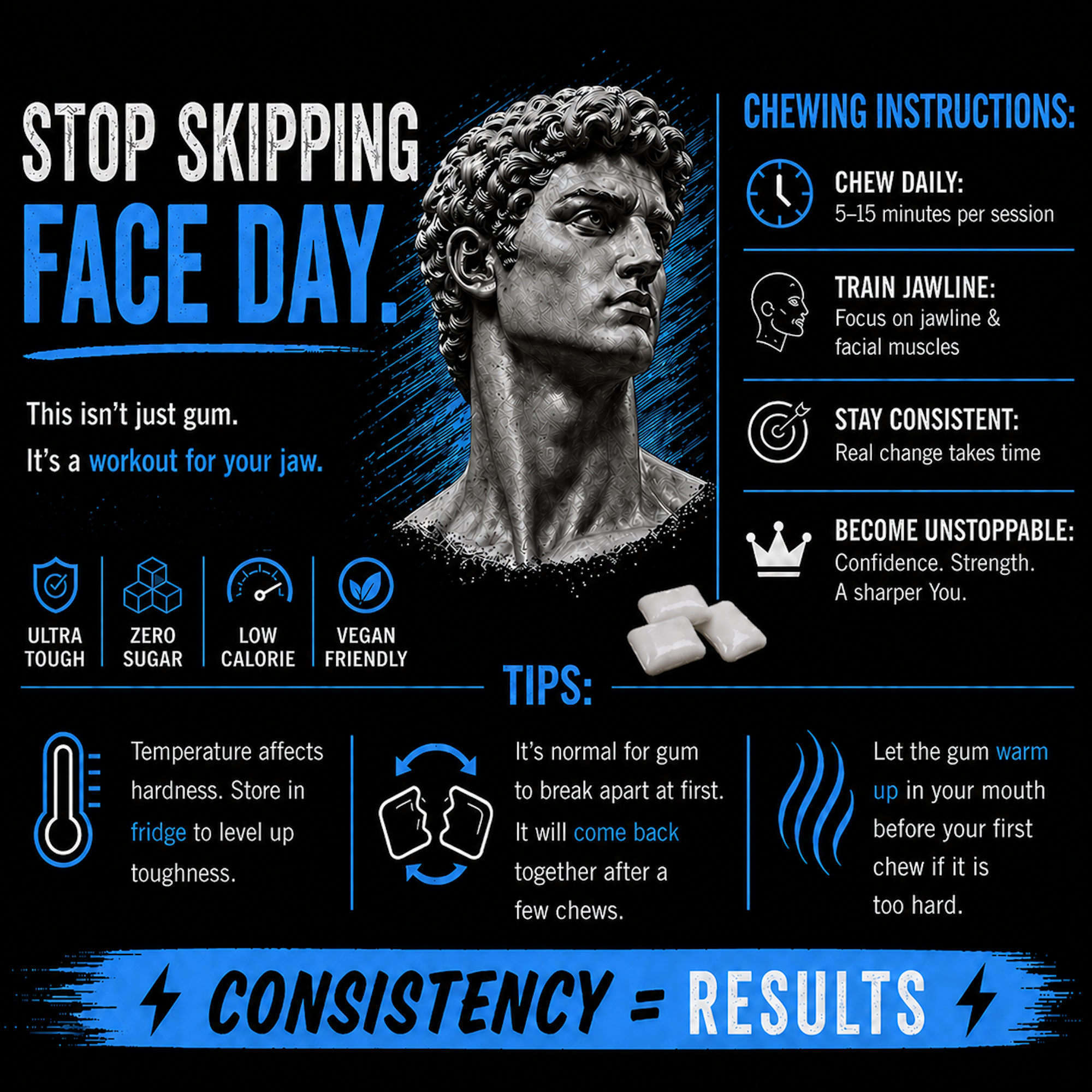 REMINERALIZING MINT JAWLINE GUM