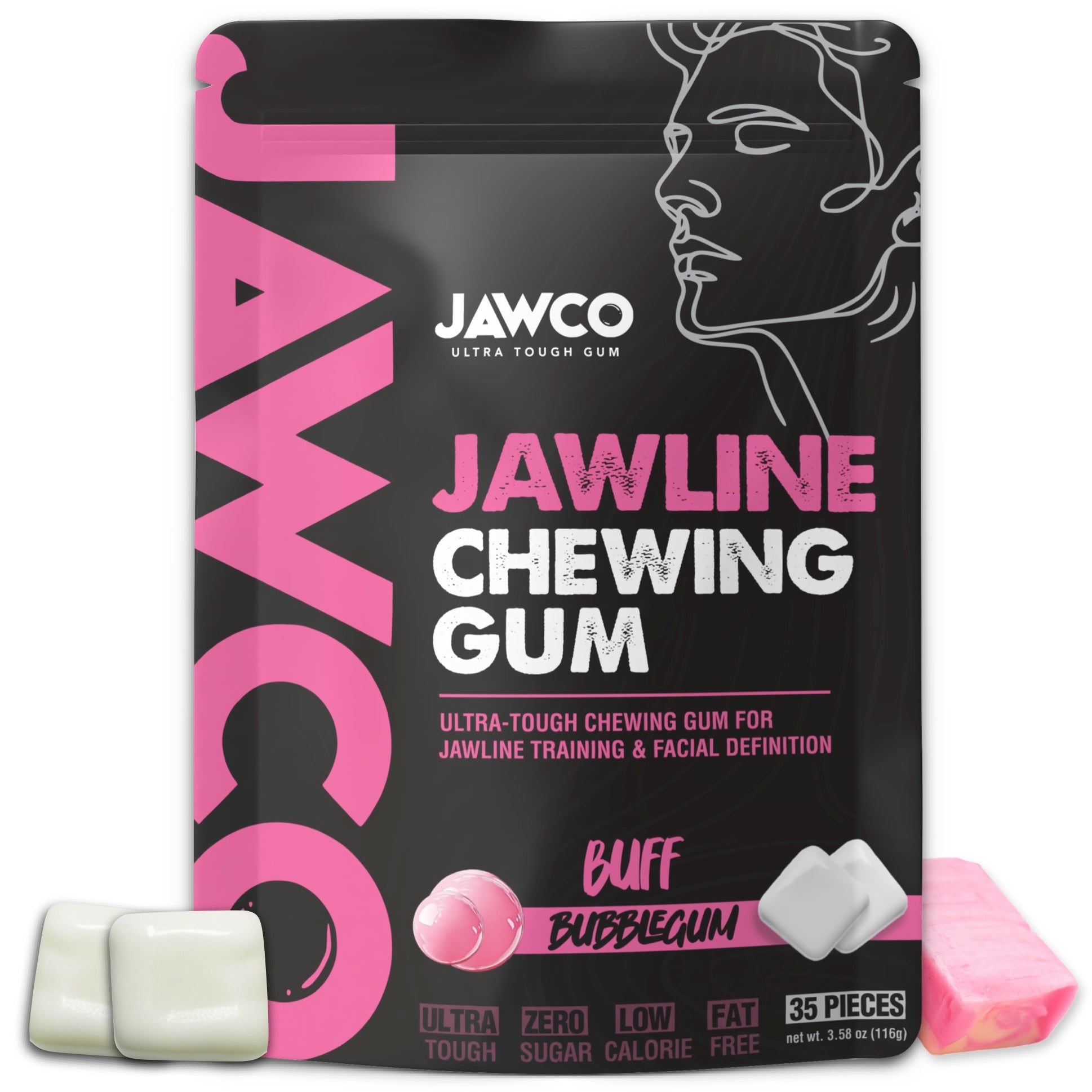 BUFF BUBBLEGUM JAWLINE GUM