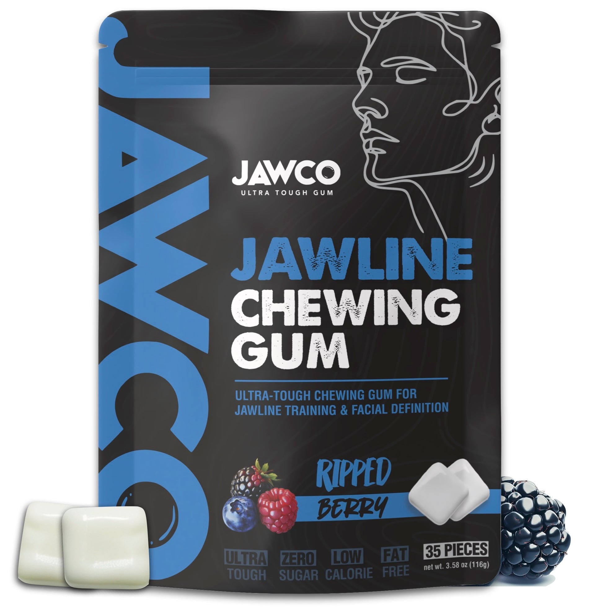 RIPPED BERRY JAWLINE GUM