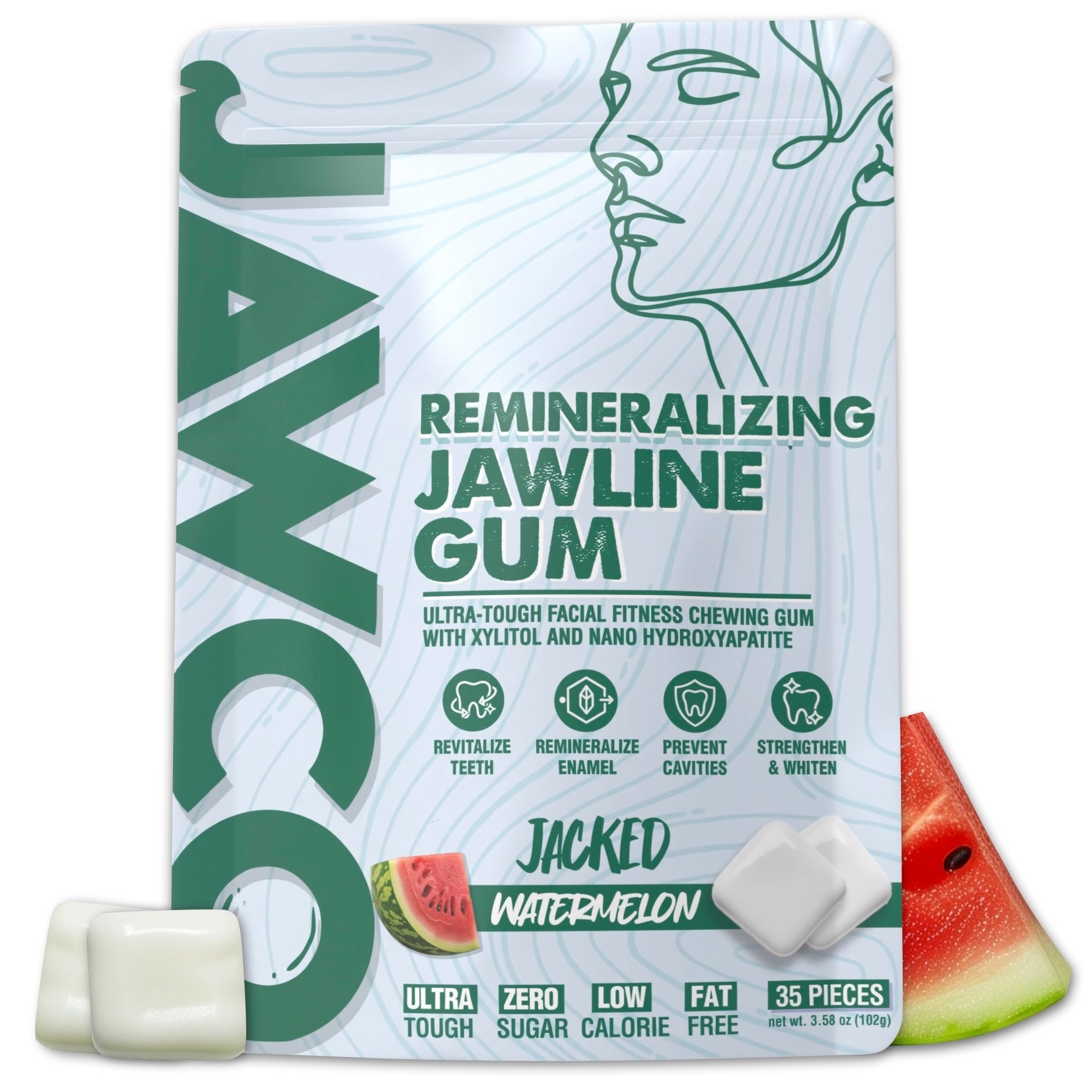 REMINERALIZING WATERMELON JAWLINE GUM