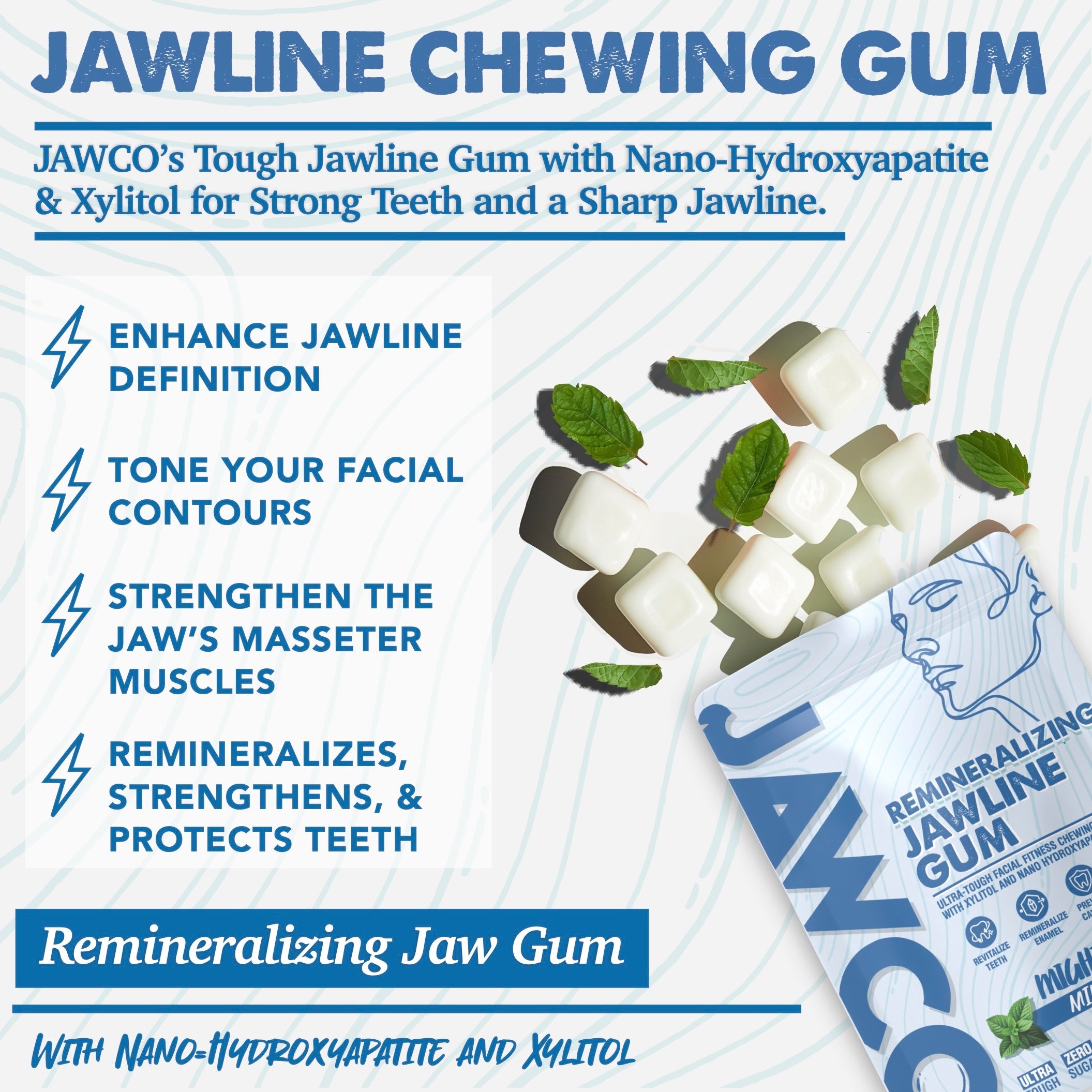 REMINERALIZING MINT JAWLINE GUM